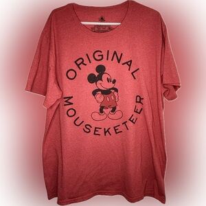 Disney Parks Original Mousketeer Graphic T-Shirt Size 2XL